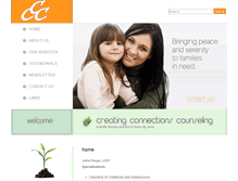Tablet Screenshot of creatingconnectionsic.com